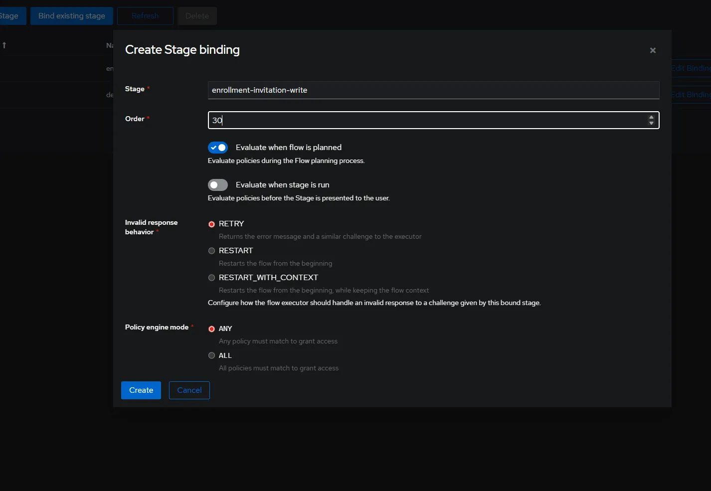 Authentik login screen