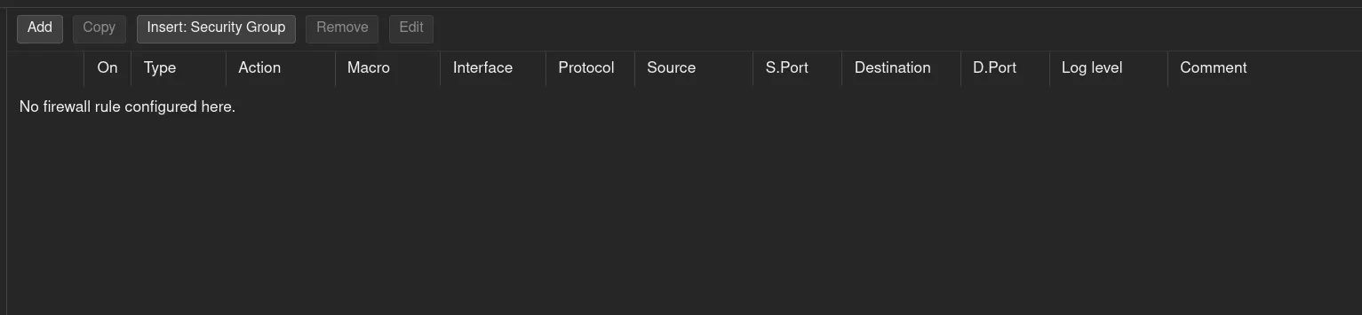 Включение Firewall на уровне Datacenter