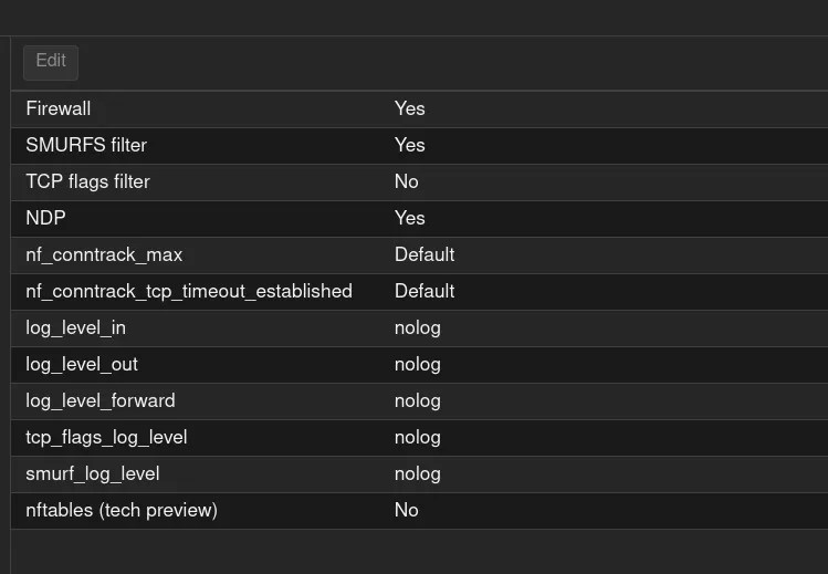 firewall на уровне ноды