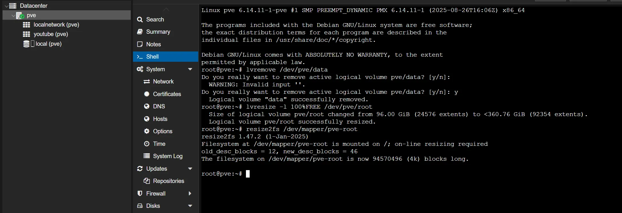 расширяем local
