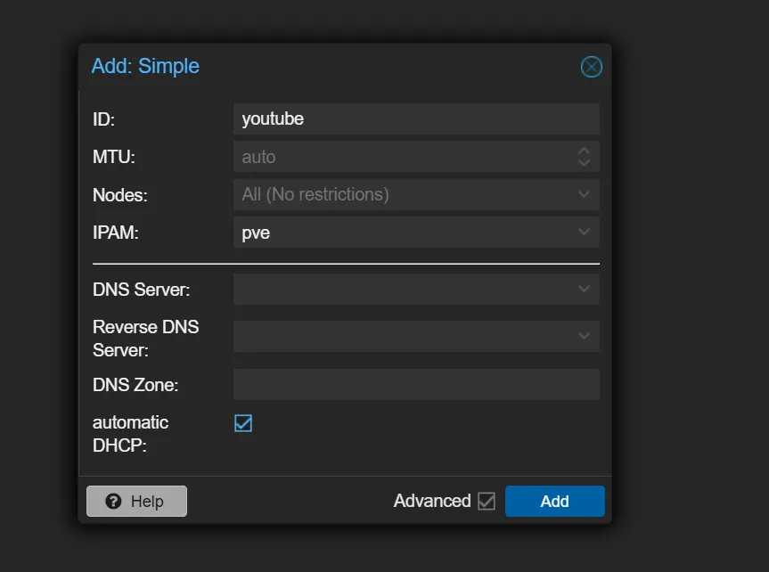 Настройка простой сети