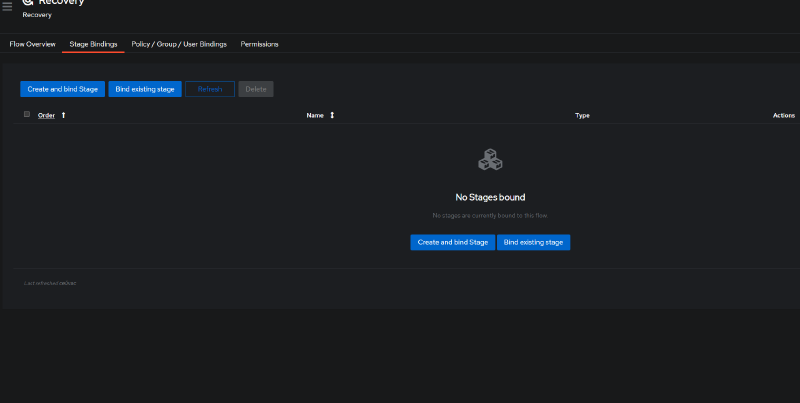Authentik login screen