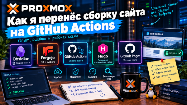 Убираем лишнее звено: переезжаем со своего Forgejo-раннера на self-hosted GitHub Actions
