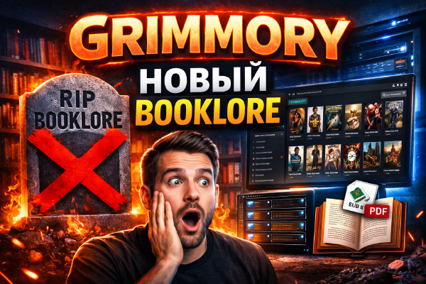 Grimmory: self-hosted библиотека и читалка для вашей коллекции книг