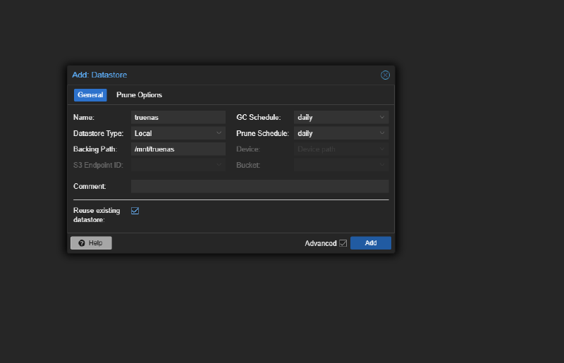 Правило для доступа к WebGUI