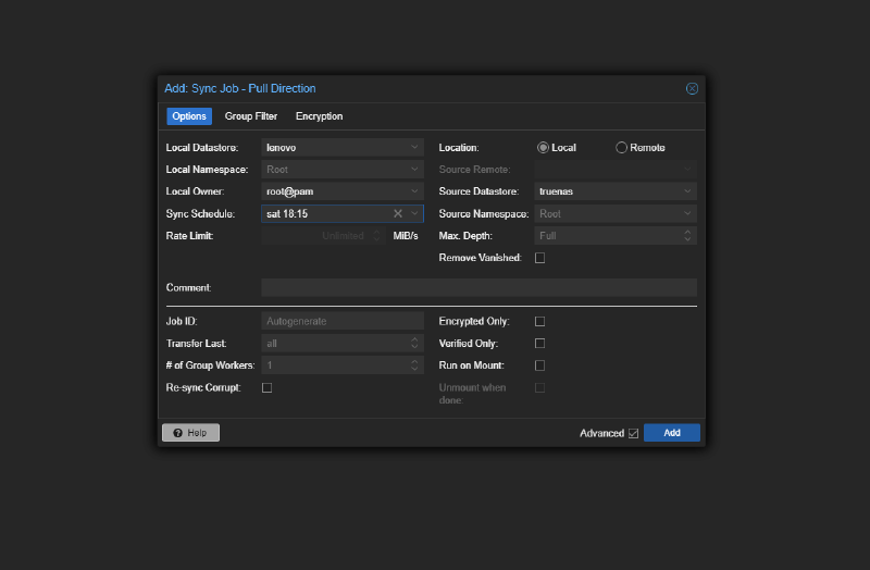 Правило для доступа к WebGUI
