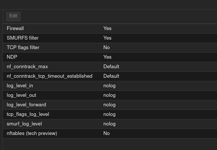 firewall на уровне ноды