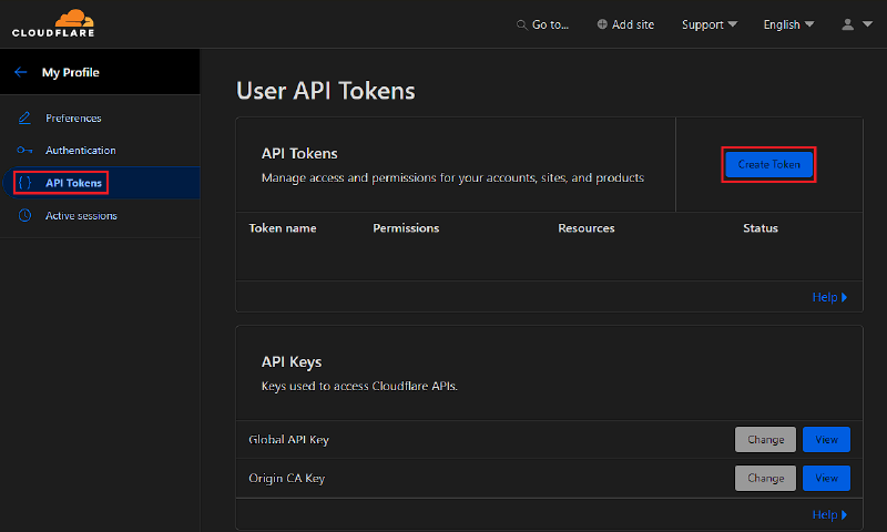 Create token