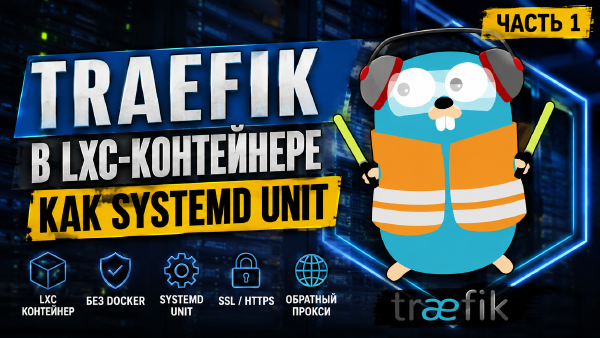 Установка Traefik в LXC-контейнер Proxmox как systemd-сервиса | Часть 2