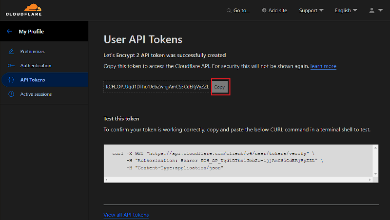 Значения токена