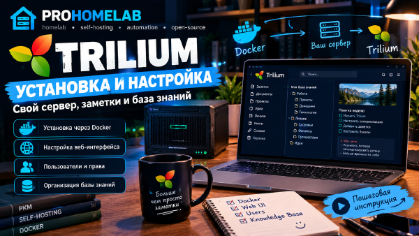 Trilium: установка и настройка системы для заметок
